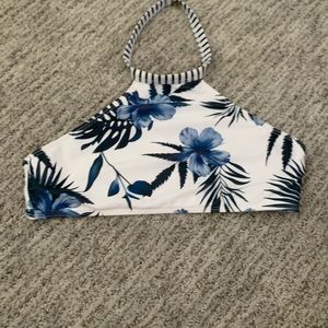 floral bikini halter top